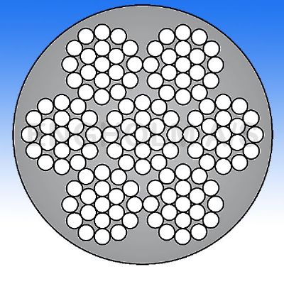 Wire galvaniseret 7x19 PVC-forhudet sort