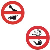 Forbudsskilte selvklæbende